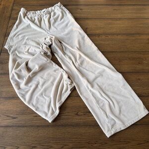GAP Cream Wide Leg Pants